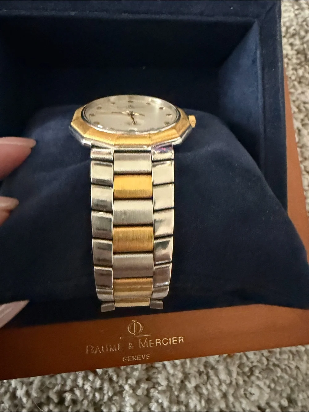 Baume & Mercier Men's Two-Tone Gold and Silver Watch